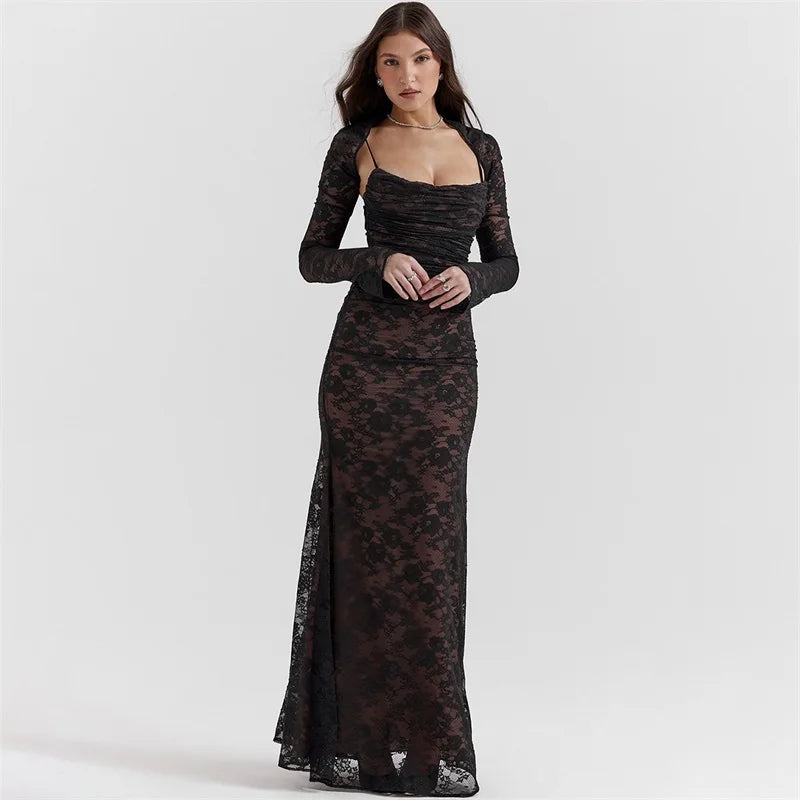 Floral Lace Dress™ - Romantic Elegance